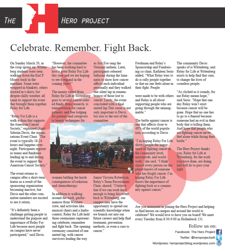 Relay for Life article
